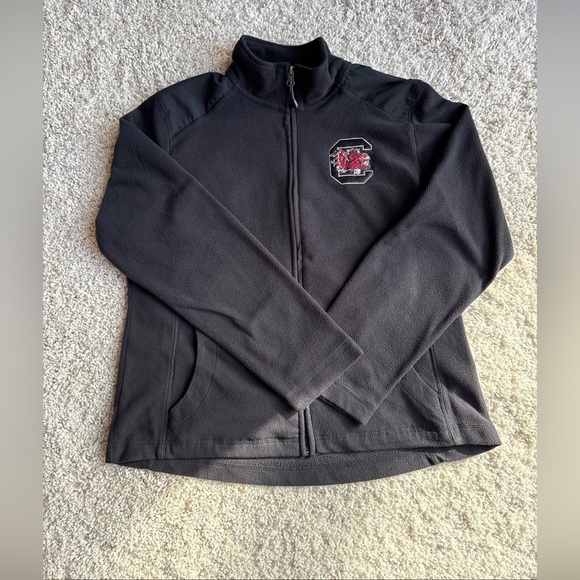 Port Authority Jackets & Blazers - South Carolina Gamecocks NCAA Black Fleece Zip Up Ladies Small